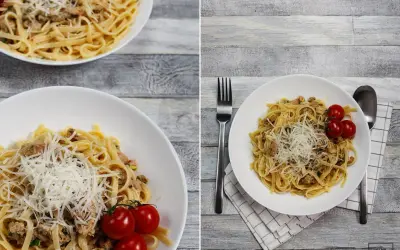 Spaghetti z tuńczykiem w Thermomixie: Szybki obiad w 15 minut