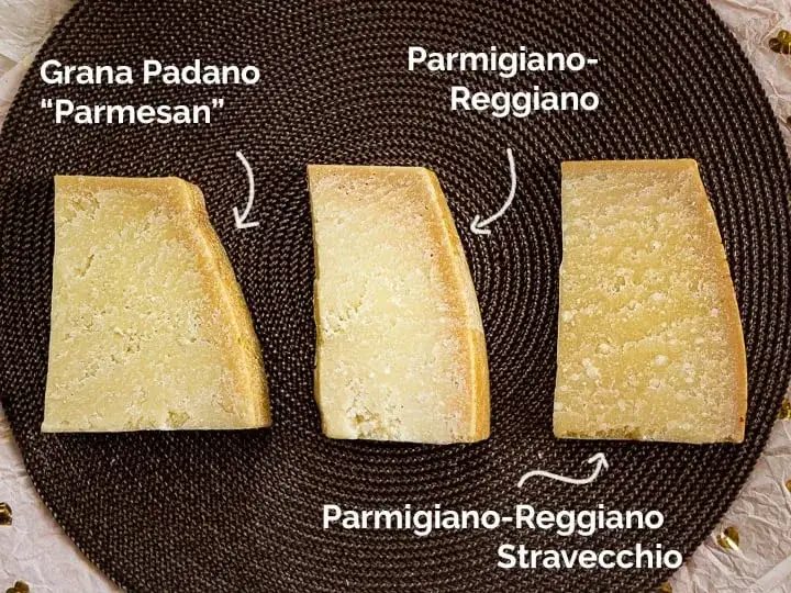Parmigiano Reggiano i Grana Padano por&oacute;wnanie