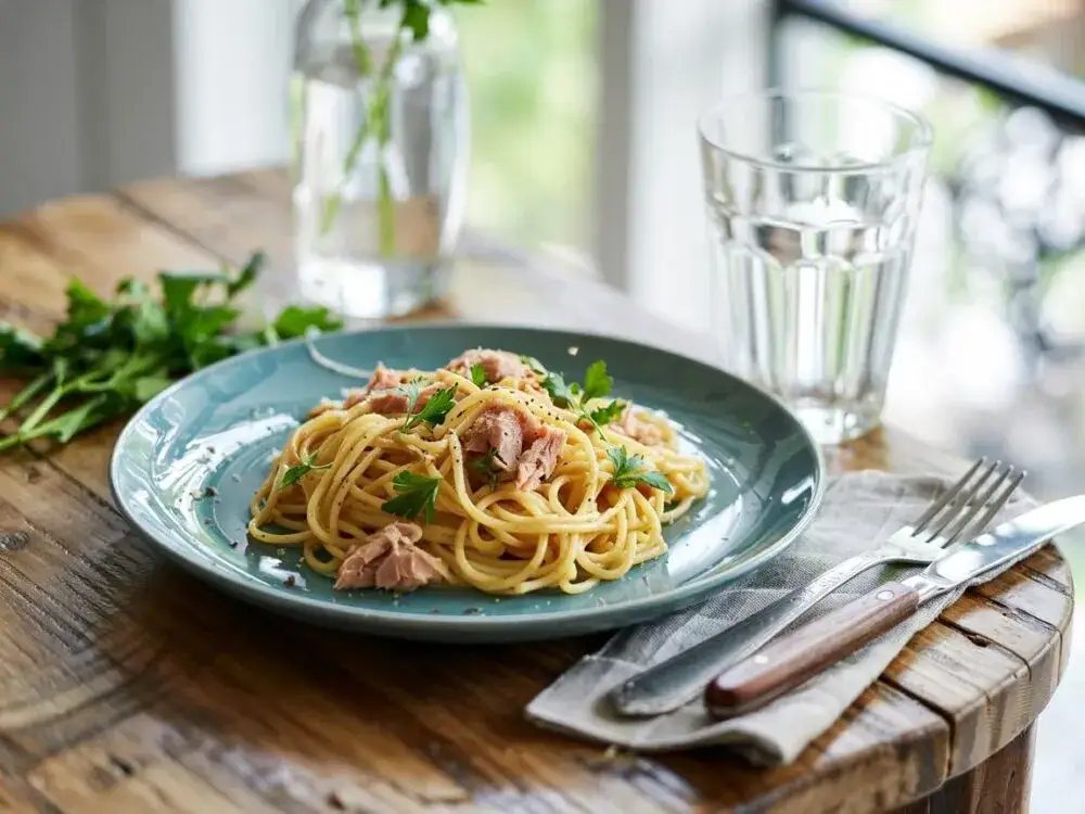 składniki spaghetti z tuńczykiem wariacje