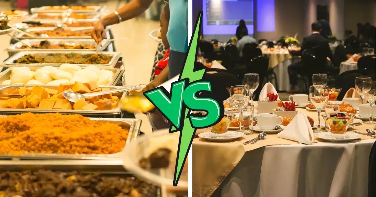 catering bufet vs bankiet porównanie